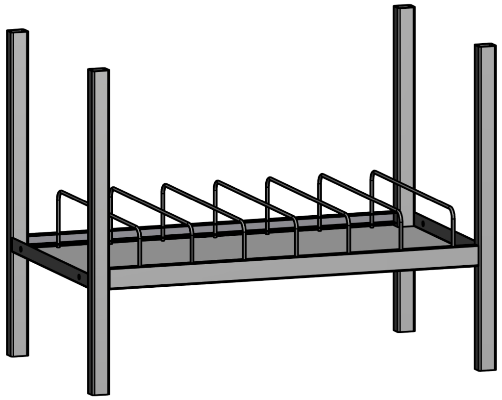 Bild von JURA-MODUL - Mittelteil - Dosenmodul mit einem Fachboden variabel (VPE=1 Stück)
